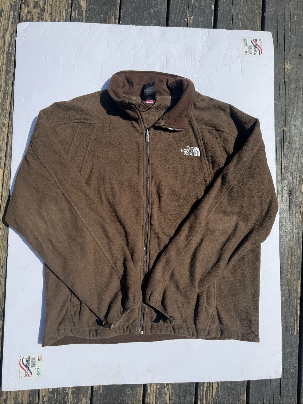 The North Face Brown Full-Zip Fleece Jacket - Men's